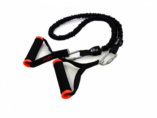 Набор эспандеров трубчатых в защитных чехлах (5 шт.) и аксессуаров в сумке