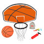 Батут пружинный с защитной сеткой UNIX line SUPREME GAME 12ft (зеленый) + Basketball