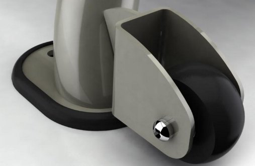 Ролики для транспортировки у  горизонтальной скамьи Matrix G3 FW81