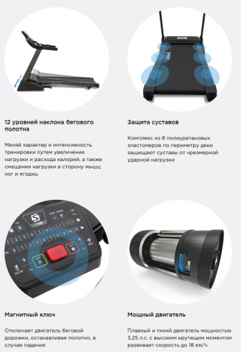 Беговая дорожка Spirit XT285 Black