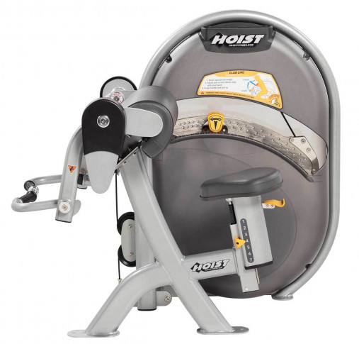 Силовой тренажер Бицепс сидя HOIST CL-3102 (матовый черный/черный) грузоблочный со встроенным стеком 91 кг