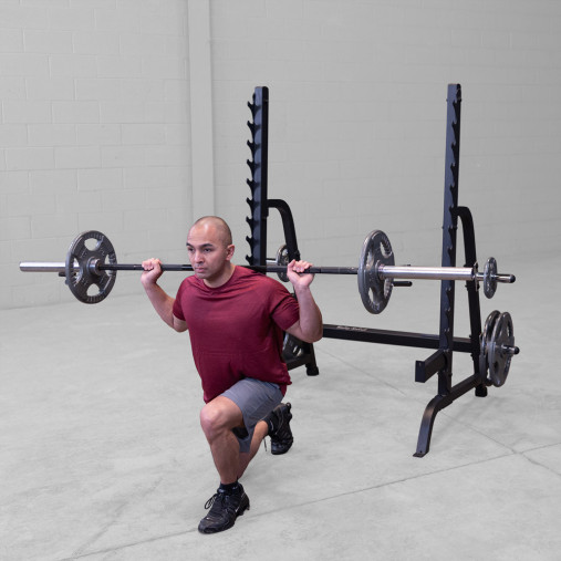 Силовая стойка Body-Solid ProClub GPR370B для жимов и приседов со штангой (черная) Силовая стойка Body-Solid ProClub GPR370B для жимов и приседов со штангой (черная)
