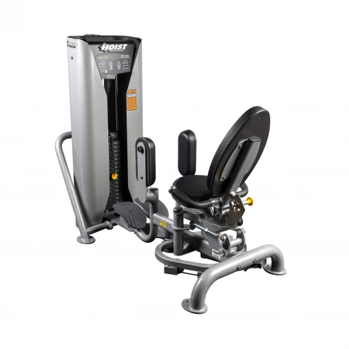 Приводящие, Отводящие ног HOIST HD-3800 грузоблочный тренажер со стеком 82 кг (цвет рамы: платиновый / подушки: черные)