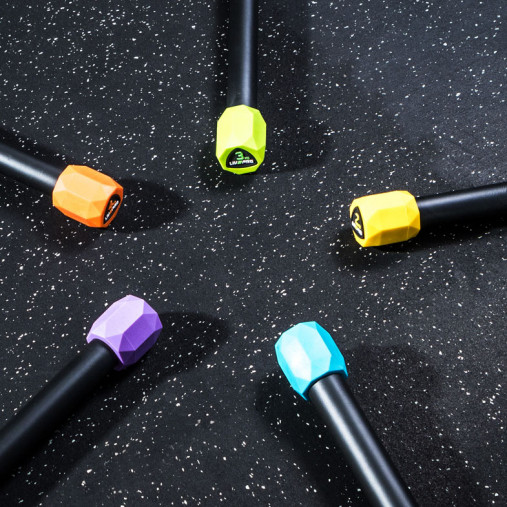 Гимнастическая палка LIVEPRO Weighted Bar 2 кг, желтый/черный