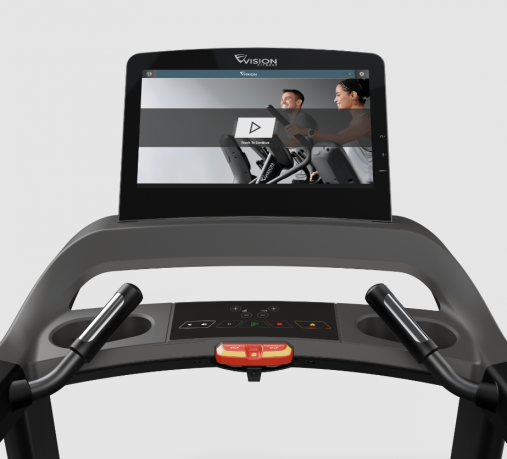 Беговая дорожка VISION T600E с консолью 22-дюйма, сенсорным экраном и поддержкой Virtual Active (виртуального ландшафта)