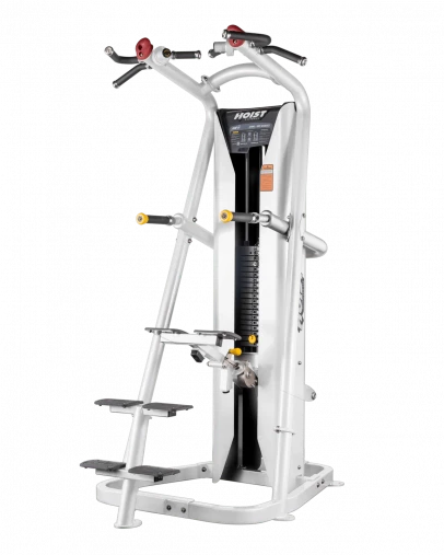 Подтягивание, Отжимание с помощью (гравитрон) Hoist RS-2700 white (2025) на прямых ногах