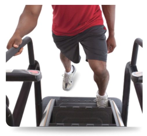 Механизм блокировки движения ступеней во время подготовки к тренировке, паузы или в случае попадания инородных предметов