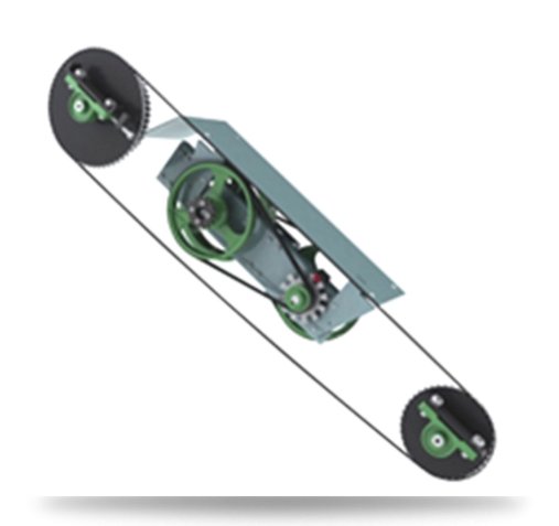 Приводная система ECB™ не требует обслуживания и имеет минимальный уровень шума