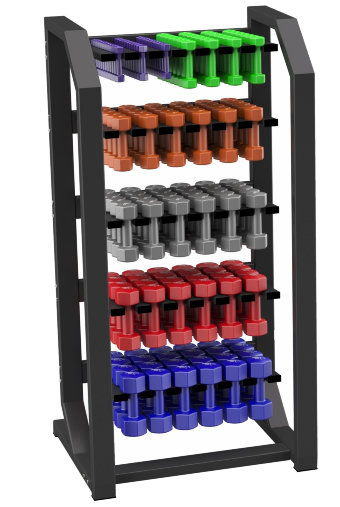 Стойка для хранения виниловых гантелей вертикальная (до 60 пар) OFT