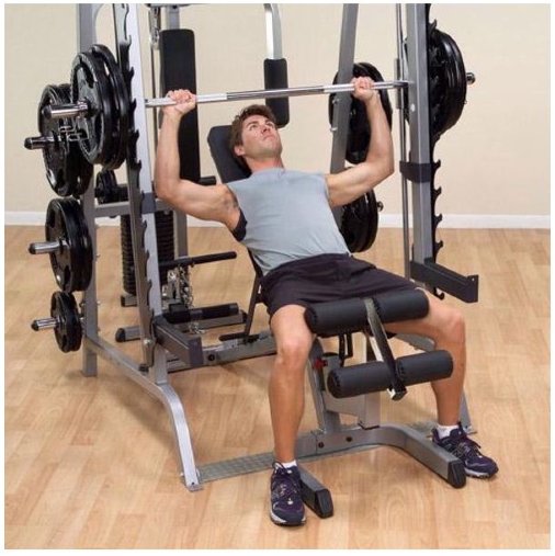 Силовой комплекс на базе 348 машины Смита Body-Solid GS348QP4 (без встроенного стека 90кг)