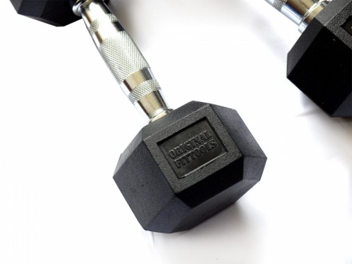 Гантель 5 кг гексагональная ZSO обрезиненная