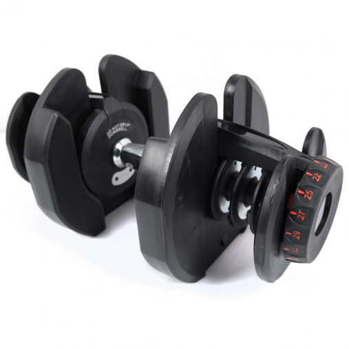 Пара гантелей с регулировкой веса Liveup LS2315 (5-40 кг) на подставке