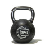 Гиря 24 кг с хромированной ручкой полиуретановая (CPU) 