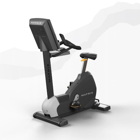 Вертикальный велотренажер Matrix Performance. Консоль Touch Base