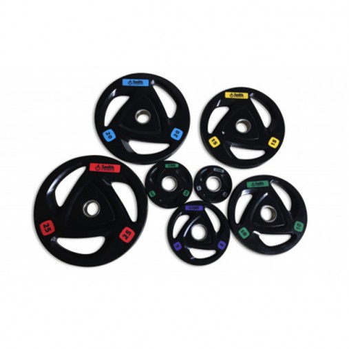 Диск обрезиненный c 3-м хватом Smith Strength 25 кг