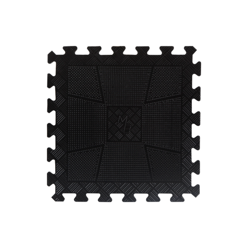 Коврик резиновый черный, 40 x 40 см, толщина 12 мм. MB Barbell