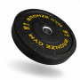 Диск бамперный 15 кг желтый BRONZE GYM BG-BMP-15 олимпийский ф50 мм для кроссфита