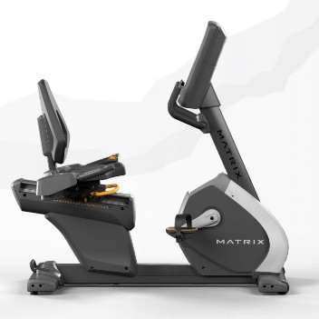 Горизонтальный велотренажер Matrix Performance. Консоль Touch Base