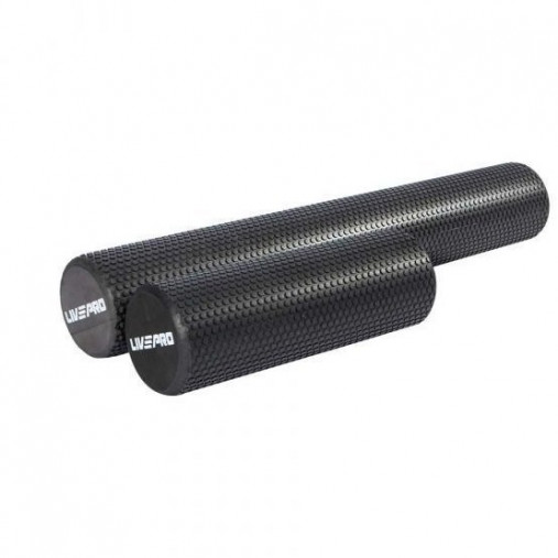 Массажный ролл LIVEPRO EVA Foam Roller 90 x 15 см, черный
