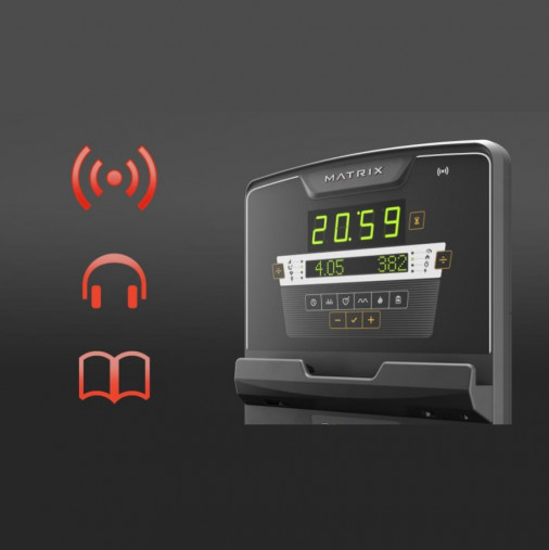 Вертикальный велотренажер Matrix Performance. Консоль LED