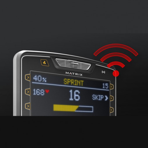 Вертикальный велотренажер Matrix Lifestyle. Консоль Premium LED