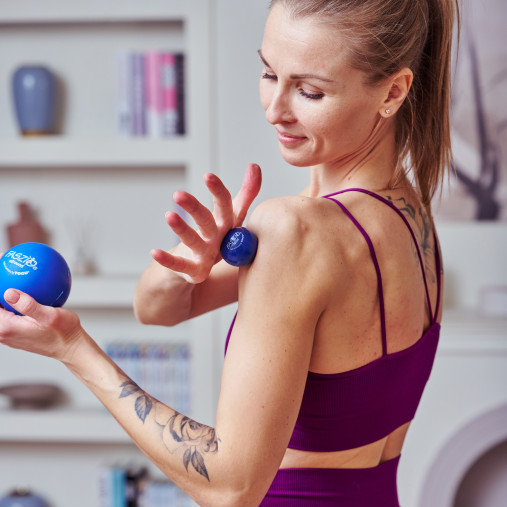 Массажный мяч TOGU Faszio Ball local 10 см, синий