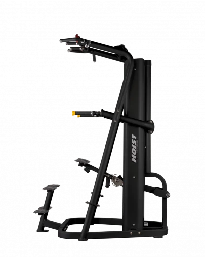 Подтягивание, отжимание с помощью, на прямых ногах. Гравитрон HOIST ROC-IT RS-1700 черный