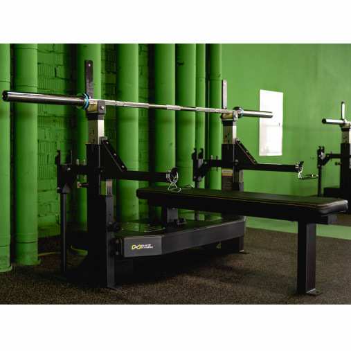 Скамья-стойка домкратная для жима лежа со страховочными упорами DHZ Olimpic Bench A3146